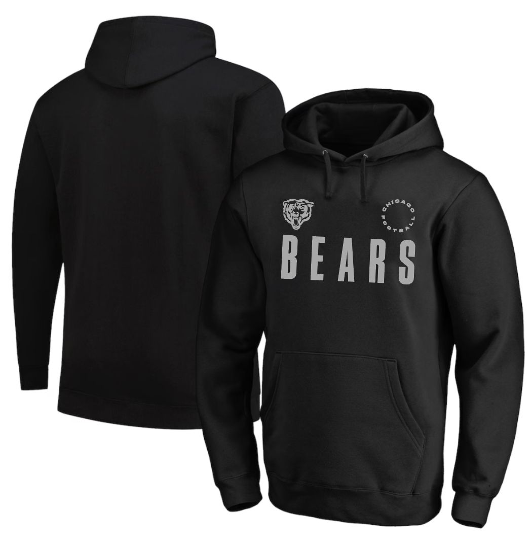 Men 2026 Chicago Bears NFL Hoodies Black 0051